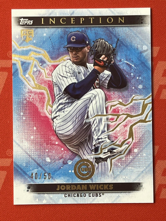 2024 Inception Gold Electricity #79 Jordan Wicks Cubs