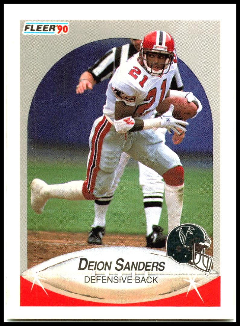 1990 Fleer #382 Deion Sanders Atlanta Falcons