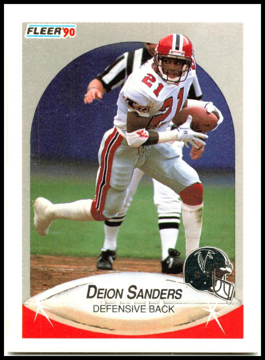 1990 Fleer #382 Deion Sanders Atlanta Falcons