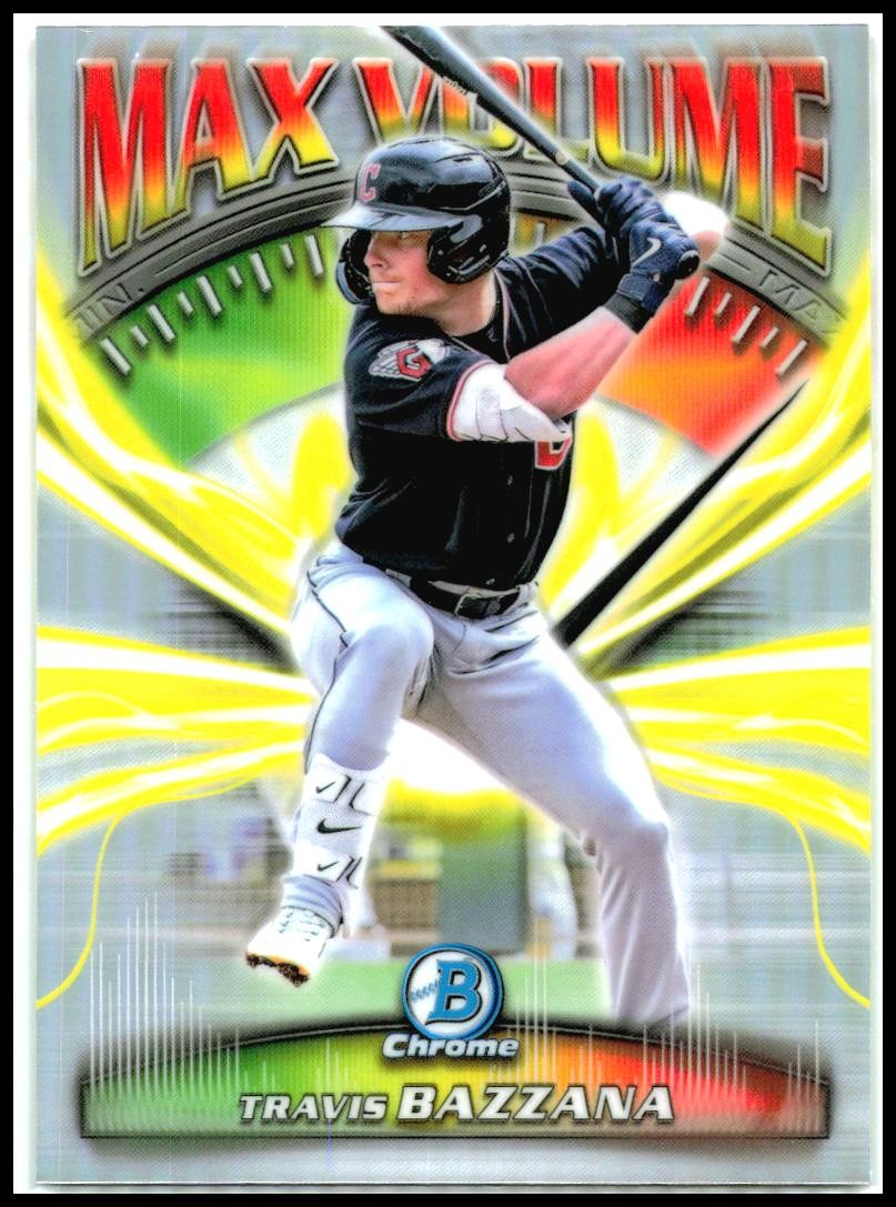 2025 Bowman Chrome Max Volume #MV-12 Travis Bazzana Cleveland Guardians