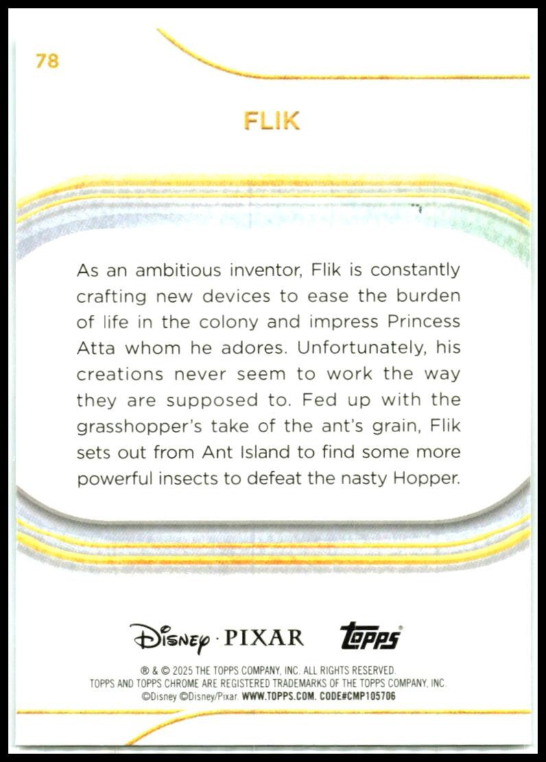 2025 Topps Chrome Disney #78 Flik