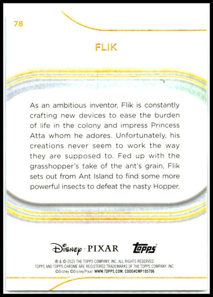 2025 Topps Chrome Disney #78 Flik