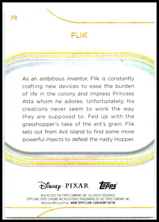 2025 Topps Chrome Disney #78 Flik