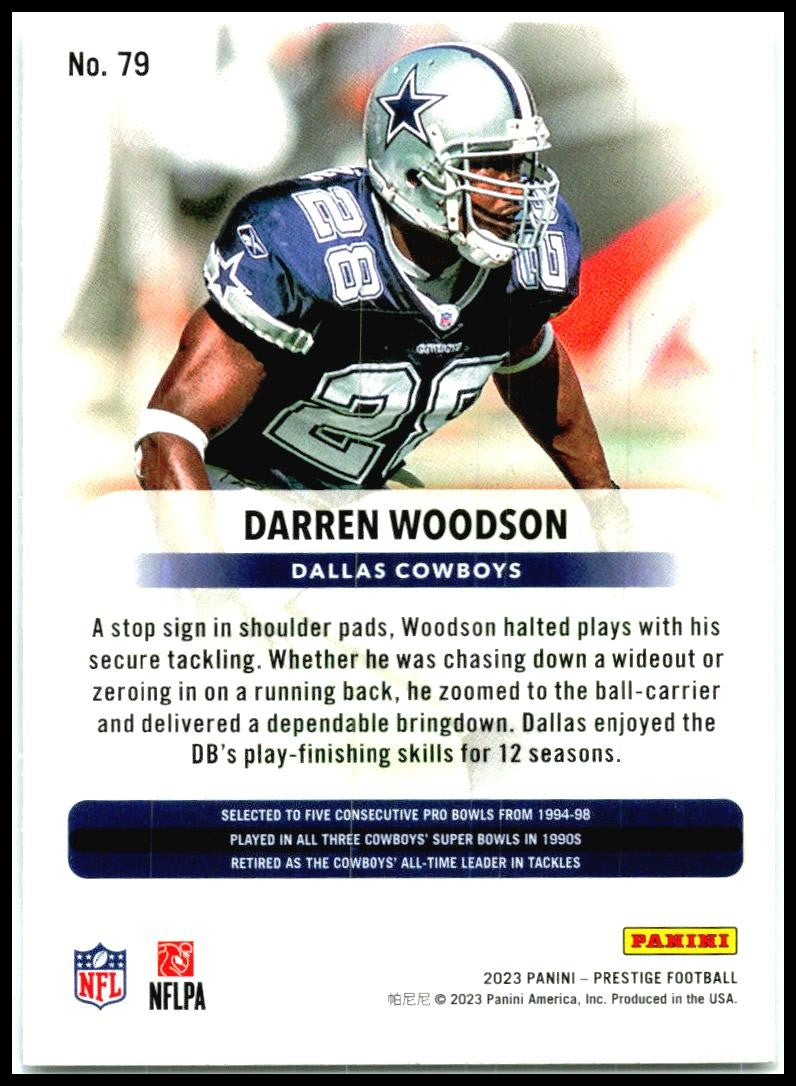2023 Panini Prestige Xtra Points Sunburst #79 Darren Woodson Dallas Cowboys