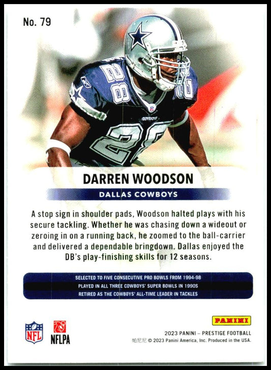 2023 Panini Prestige Xtra Points Sunburst #79 Darren Woodson Dallas Cowboys