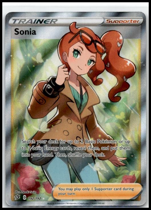 SWSH02: Rebel Clash #192/192 Sonia (Full Art)