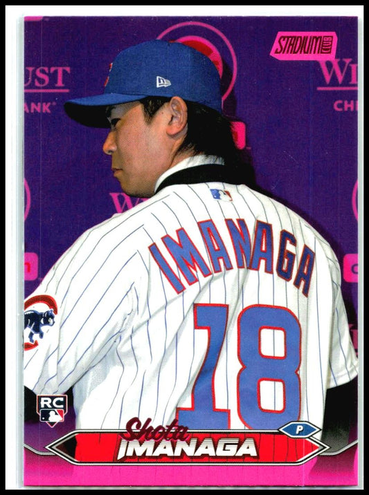 2024 Stadium Club Pink Foil #240 Shota Imanaga Chicago Cubs