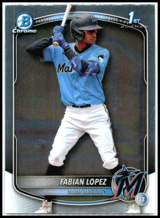 2025 Bowman Chrome Prospects #BCP-19 Fabian Lopez Miami Marlins