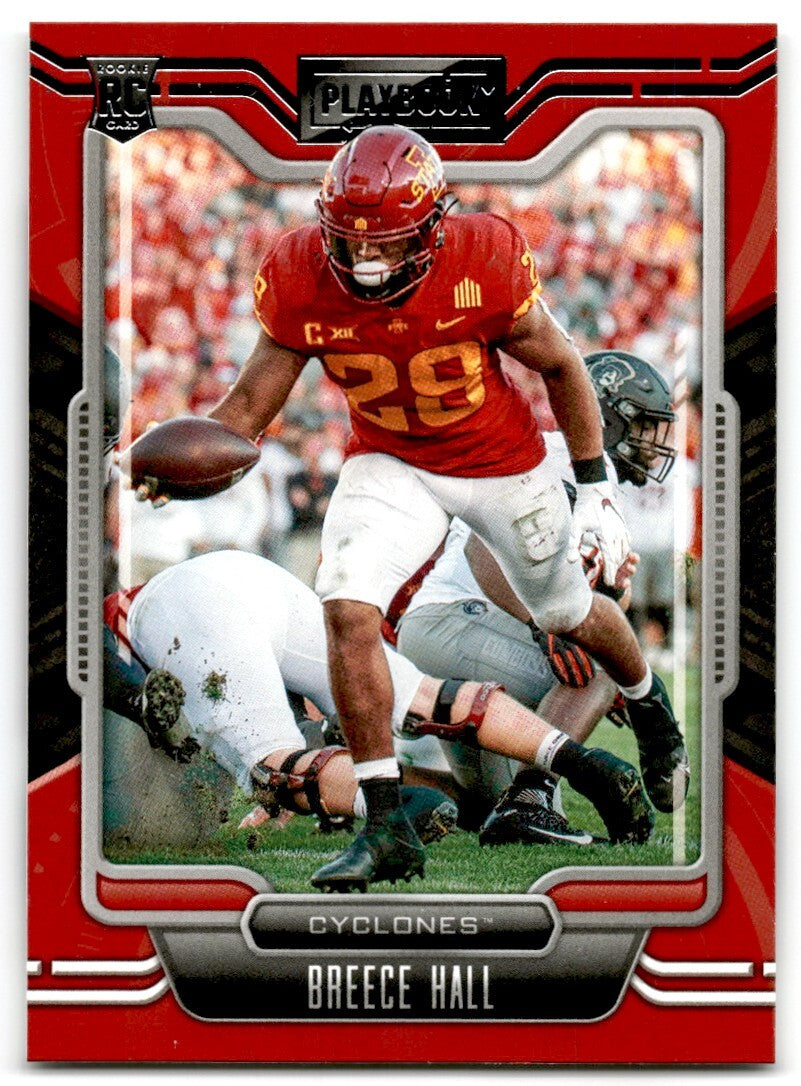 2022 Panini Chronicles Playbook Draft Picks Breece Hall Rookie Iowa State