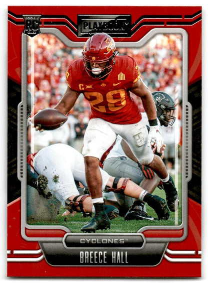 2022 Panini Chronicles Playbook Draft Picks Breece Hall Rookie Iowa State
