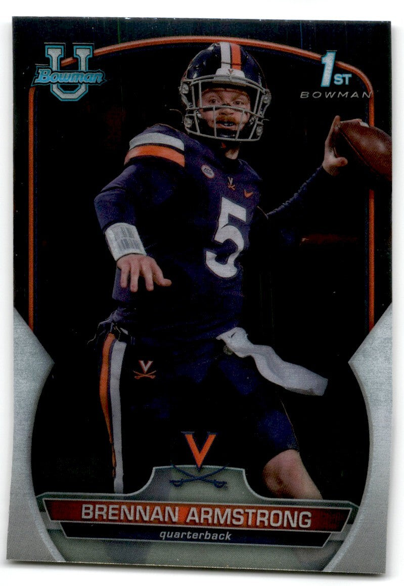 2022 bowman chrome university Brennan Armstong Virginia Cavaliers #53