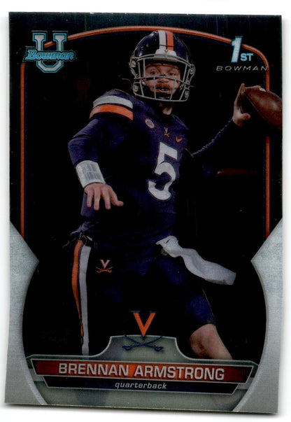 2022 bowman chrome university Brennan Armstong Virginia Cavaliers #53