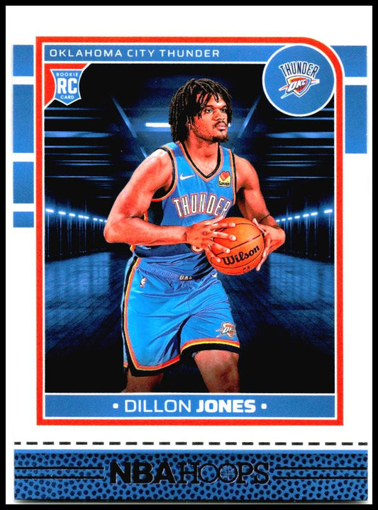 2024-25 Hoops #256 Dillon Jones Rookie Oklahoma City Thunder