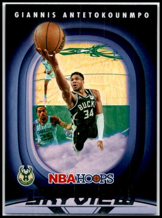2023-24 Hoops Skyview #16 Giannis Antetokounmpo Milwaukee Bucks