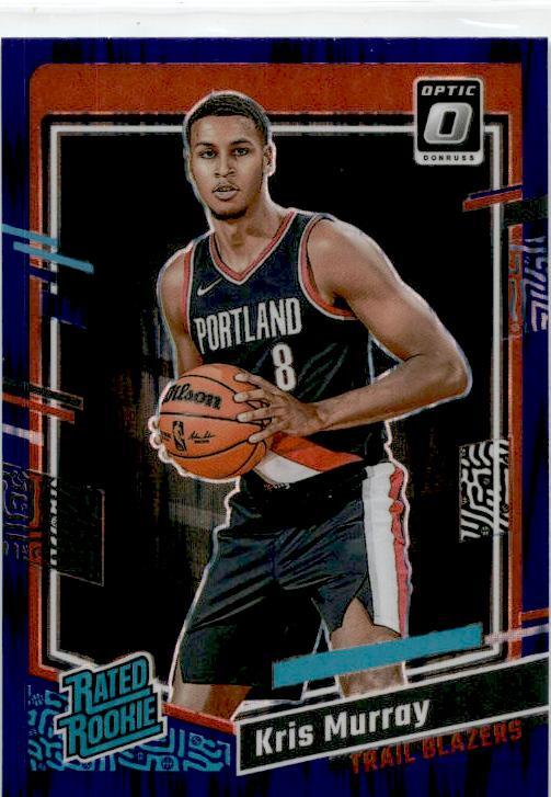 2023-24 Donruss Optic Purple Shockwave #213 Kris Murray Rookie Trail Blazers