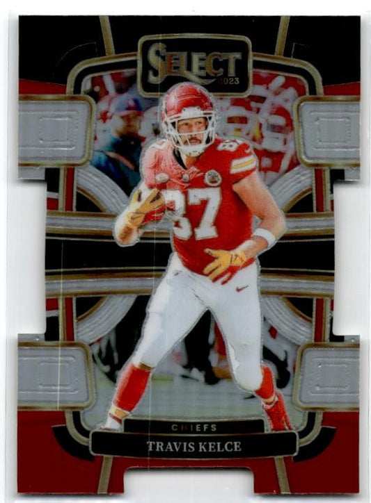 2023 Panini Select Black and Red Prizms Die Cuts #50 Travis Kelce Chiefs