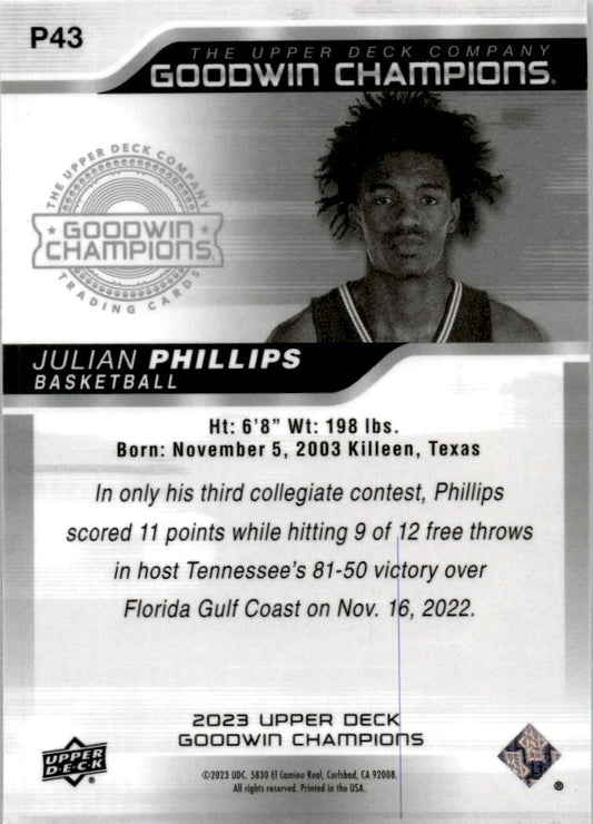 2023 Upper Deck Goodwin Champions #P43 Julian Phillips
