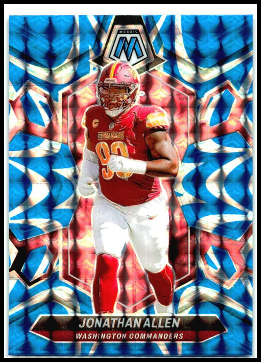 2024 Panini Mosaic Mosaic Reactive Blue #223 Jonathan Allen Washington