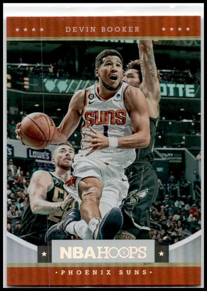 2023-24 Hoops Hoops Throwback #18 Devin Booker Phoenix Suns