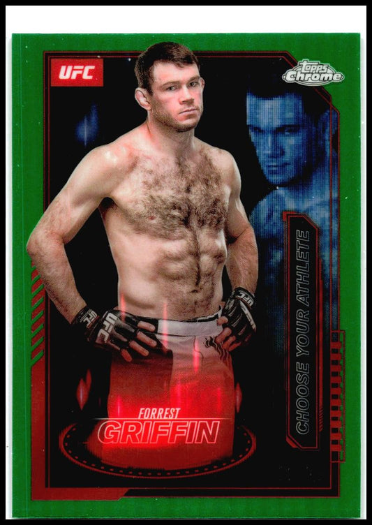 2025 Topps Chrome UFC Mission Control Green #/99 #MCL-12 Forrest Griffin