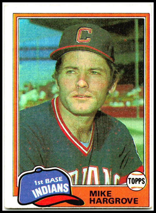 1981 Topps #74 Mike Hargrove Cleveland Indians