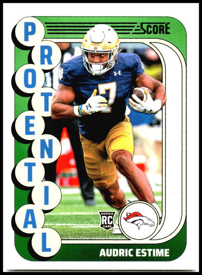 2024 Score Protential #6 Audric Estime Denver Broncos