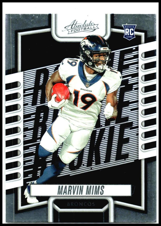 2023 Panini Absolute Red #122 Marvin Mims Denver Broncos