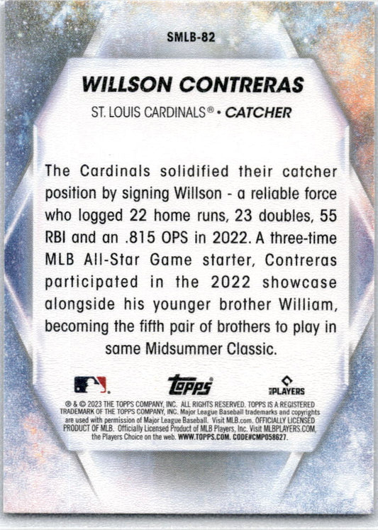 2023 Topps Update Stars of MLB Chrome #SMLBC-87 Willson Contreras St. Louis Card