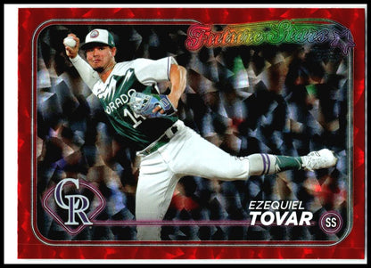 2024 Topps Red Crackle Foil #565 Ezequiel Tovar #/199 Colorado Rockies