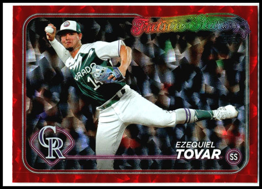 2024 Topps Red Crackle Foil #565 Ezequiel Tovar #/199 Colorado Rockies