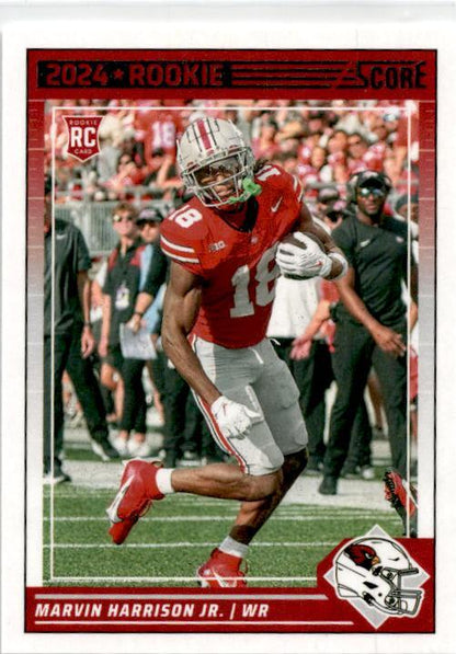 2024 Score Scorecard #305 Marvin Harrison Jr. Rookie Arizona Cardinals
