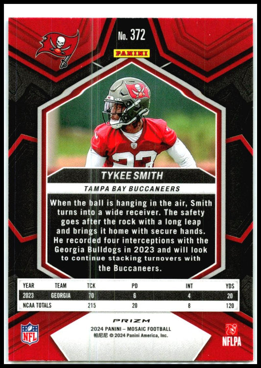 2024 Panini Mosaic Mosaic Reactive Blue #372 Tykee Smith Tampa Bay Buccaneers