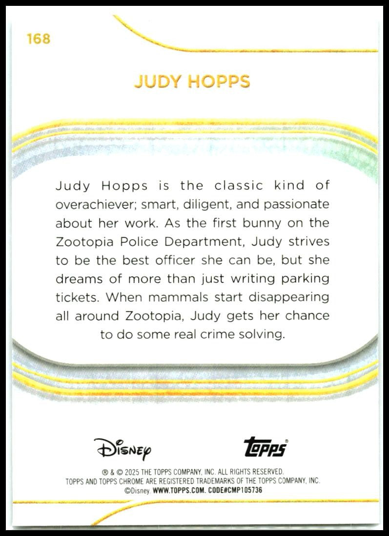 2025 Topps Chrome Disney #168 Judy Hopps