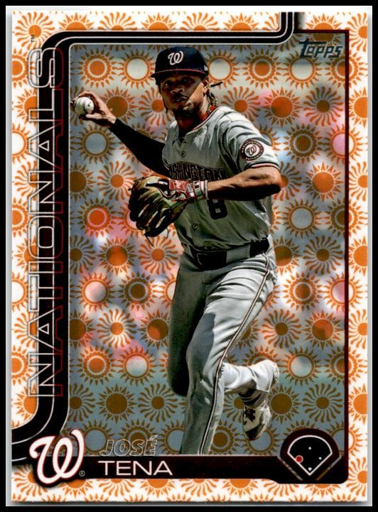2025 Topps Holiday Suns #552 José Tena Washington Nationals