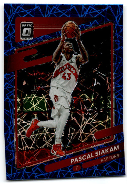 2021-22 Donruss Optic Blue Velocity Prizm Pascal Siakam Toronto Raptors #123