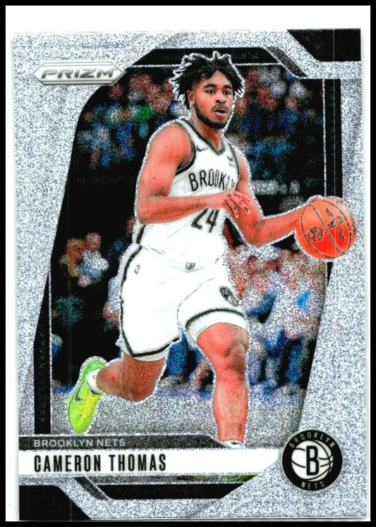 2024-25 Panini Prizm Prizms Glitter #91 Cameron Thomas Brooklyn Nets
