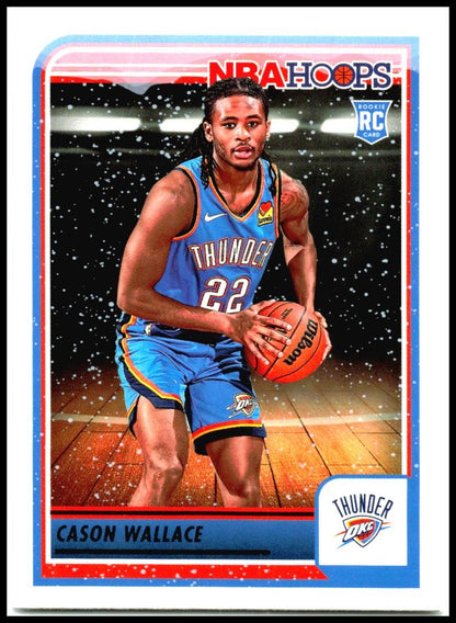 2023-24 Hoops Winter #252 Cason Wallace Rookie Oklahoma City Thunder