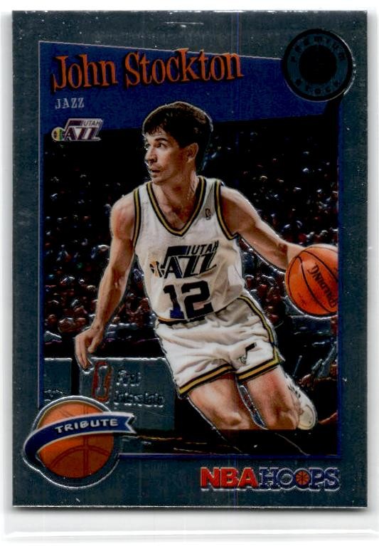 2019-20 Hoops Premium Stock #292 John Stockton