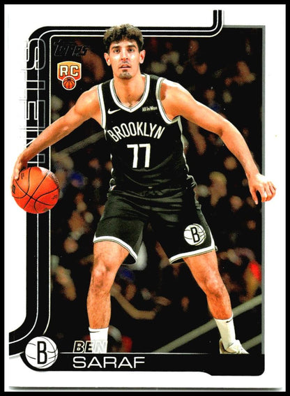2025-26 Topps #226 Ben Saraf Rookie Brooklyn Nets