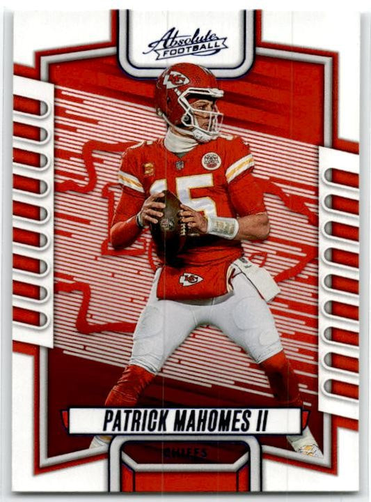 2023 Panini Absolute Purple #3 Patrick Mahomes II Kansas City Chiefs
