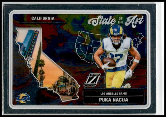 2024 Panini Zenith State of the Art #17 Puka Nacua Los Angeles Rams