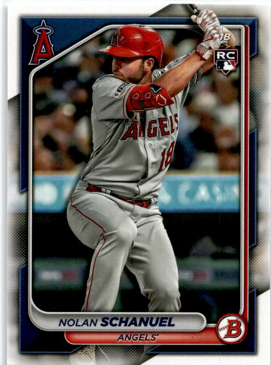 2024 Bowman #81 Nolan Schanuel Rookie Los Angeles Angels