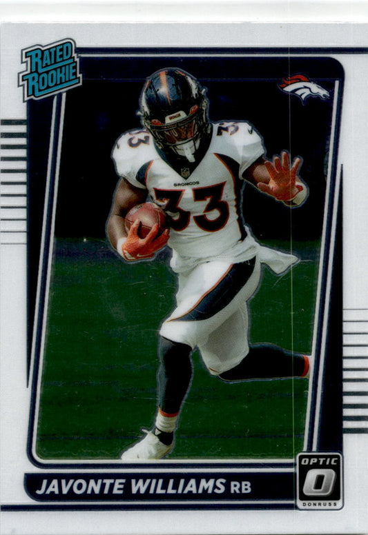 2021 Donruss Optic #215 Javonte Williams Rookie Denver Broncos
