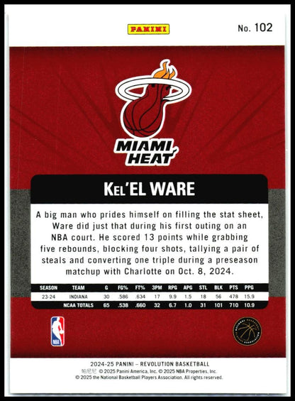 2022-23 Panini Revolution #102 Kel'EL Ware Rookie Heat