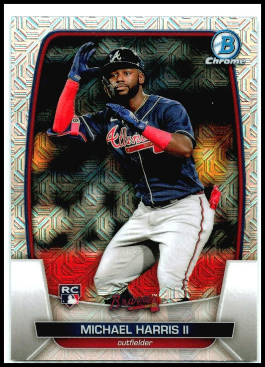 2023 Bowman Mojo Refractors #76 Michael Harris II Rookie Atlanta Braves