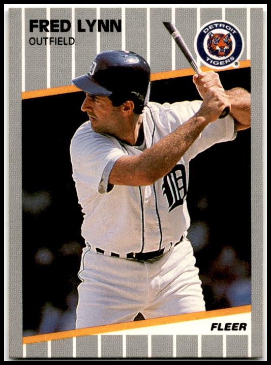 1989 Fleer #138 Fred Lynn Detroit Tigers