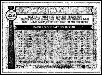 2025 Topps Heritage #229 Francisco Lindor Mets
