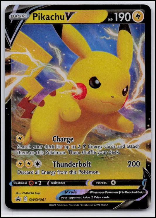 SWSH: Sword & Shield Promo Cards #SWSH061 Pikachu V