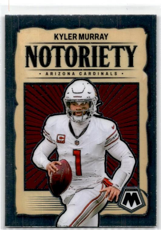 2024 Panini Mosaic Notoriety #10 Kyler Murray Arizona Cardinals