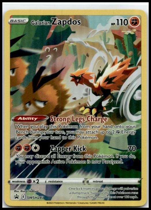 SWSH: Sword & Shield Promo Cards #SWSH283 Galarian Zapdos